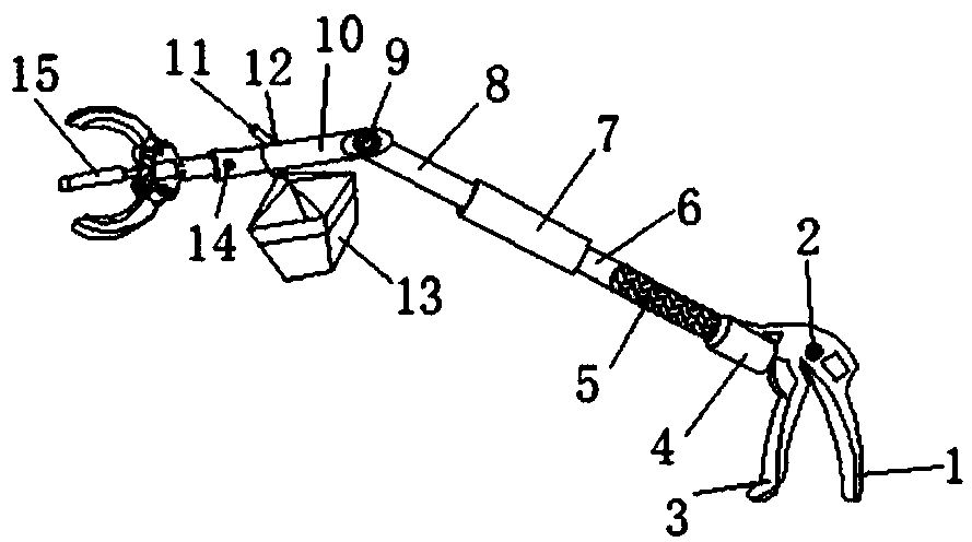 High-altitude picking device of Eriobotrya japonica