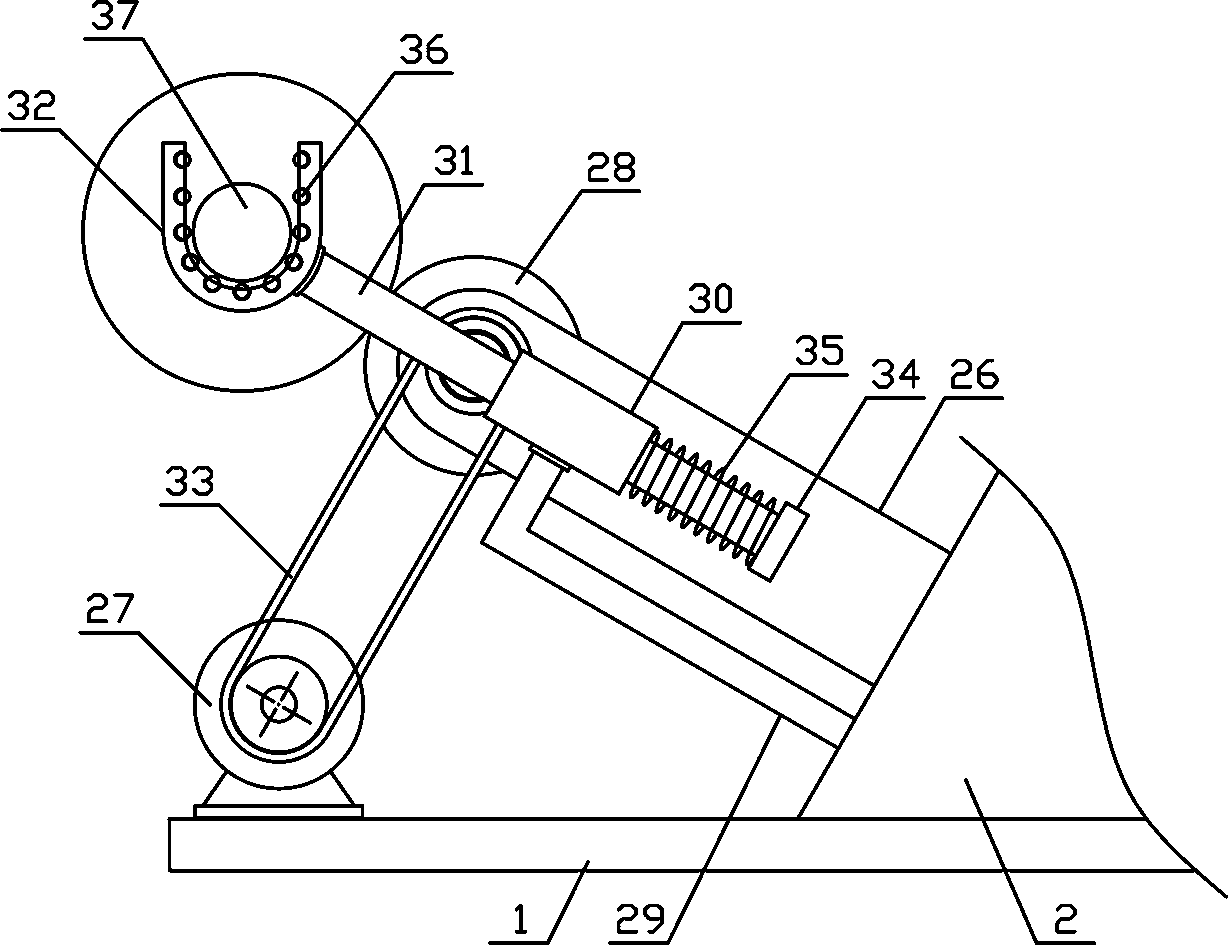 Woolen strip continuous winding mechanism