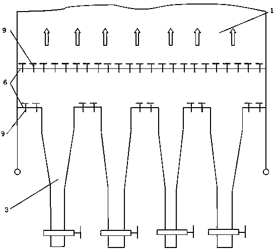 Biomass circulating fluidized bed boiler slagging device