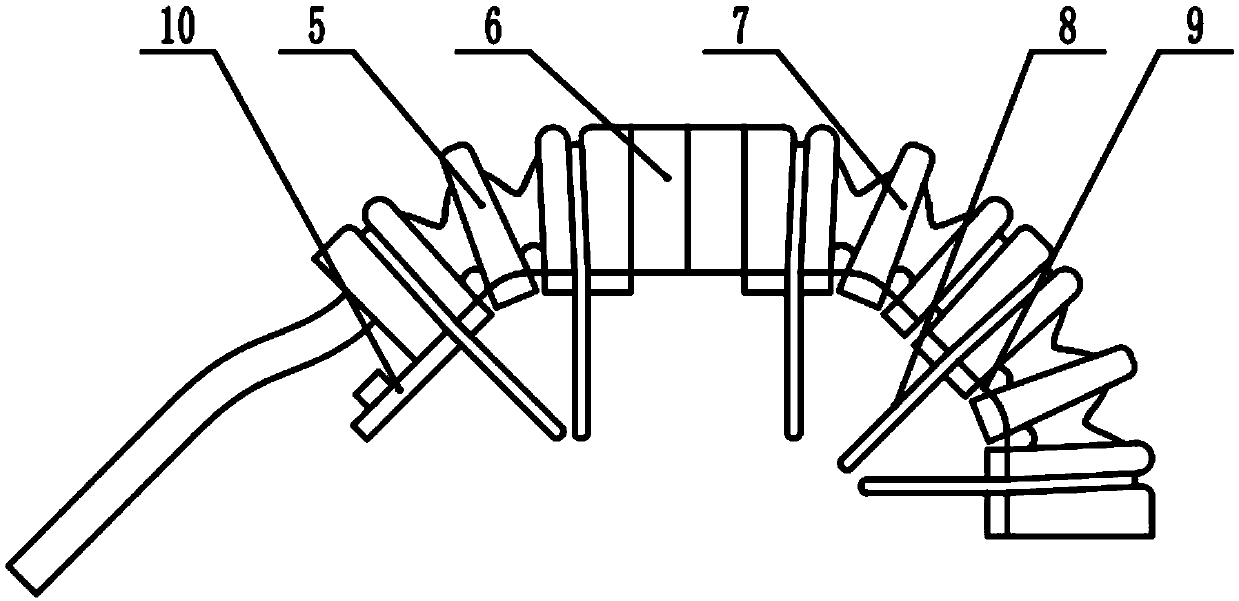 Rigidity-flexibility coupled extensible joint type soft exoskeleton glove and finger rehabilitation training method of rigidity-flexibility coupled extensible joint type soft exoskeleton glove