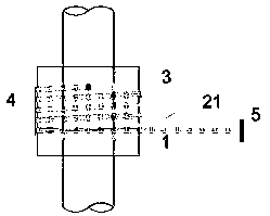 External screwing combined thread piece for fabricated structure