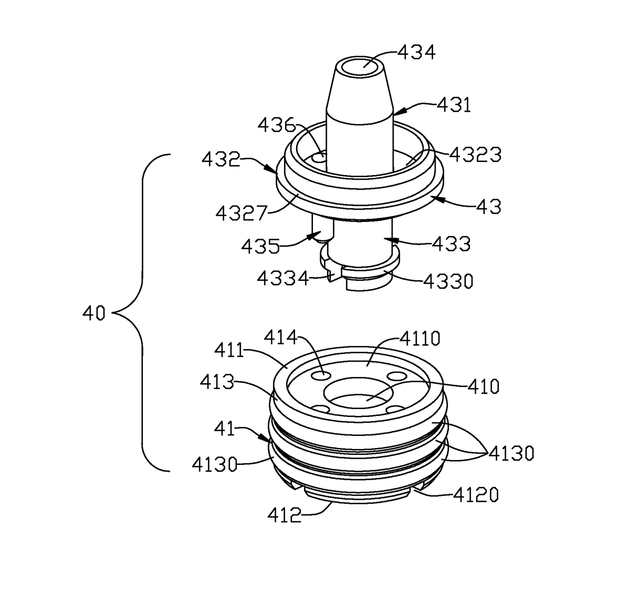 Electronic cigarette and atomizer assembly mounting base thereof