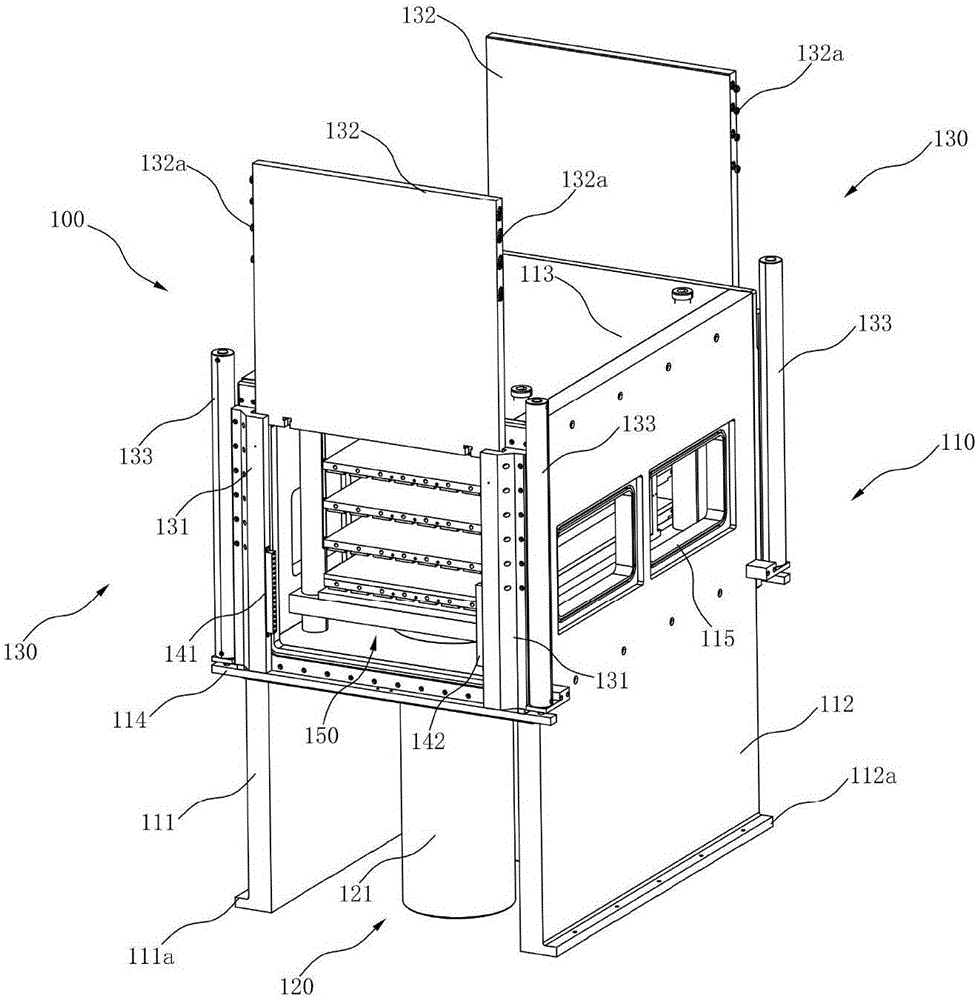 Electromagnetic heating type hot-pressing and cold-pressing integrated multi-cavity laminating machine