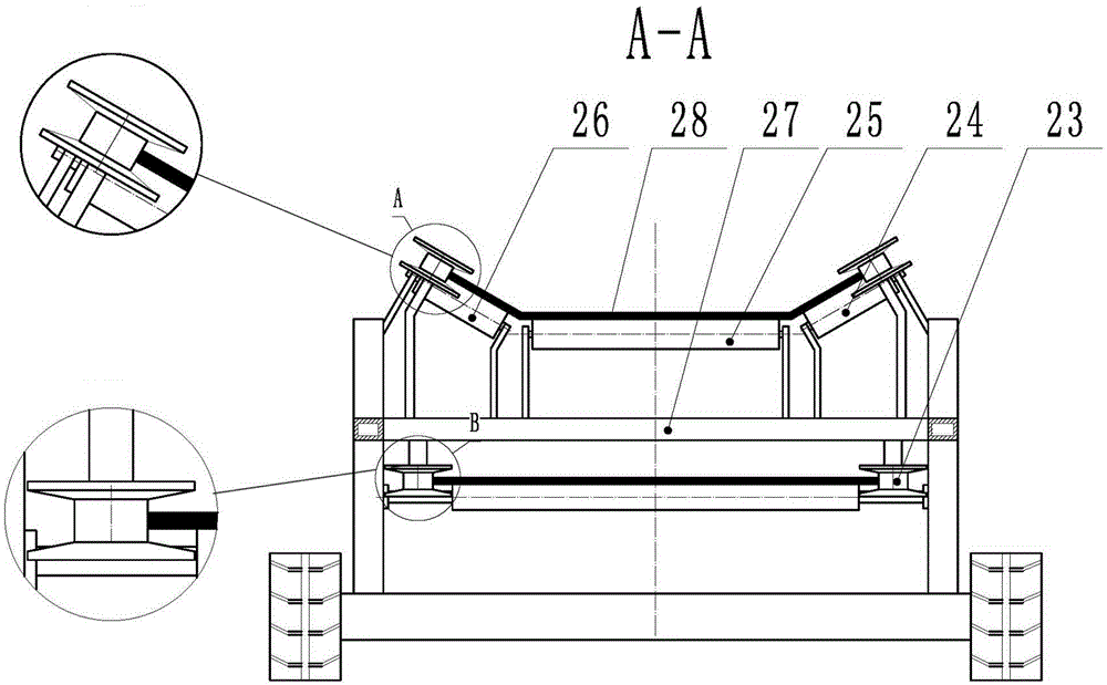 Autonomous obstacle-avoidance snakelike track walking-type crushing conveyor