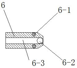 Plastic inspection well seat hot runner cascade type sequential injection molding device and machining method