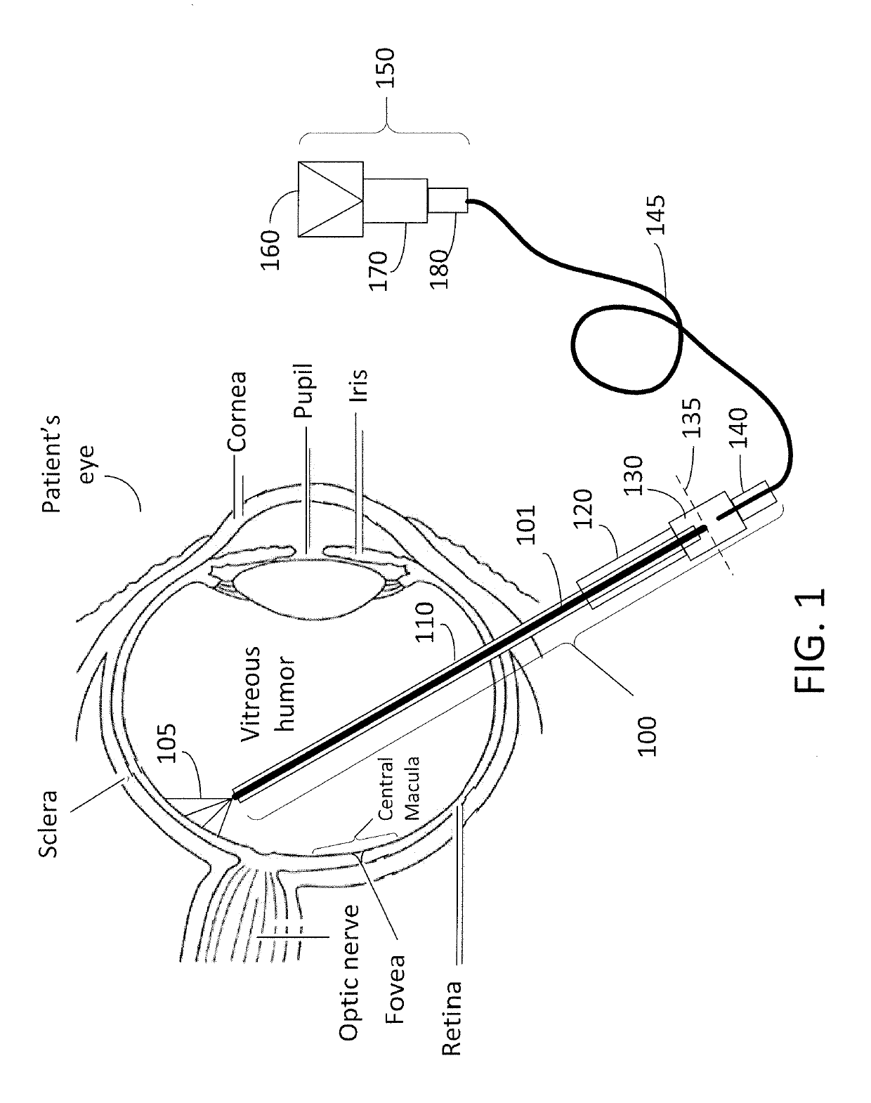 Grin fiber multi-spot laser probe