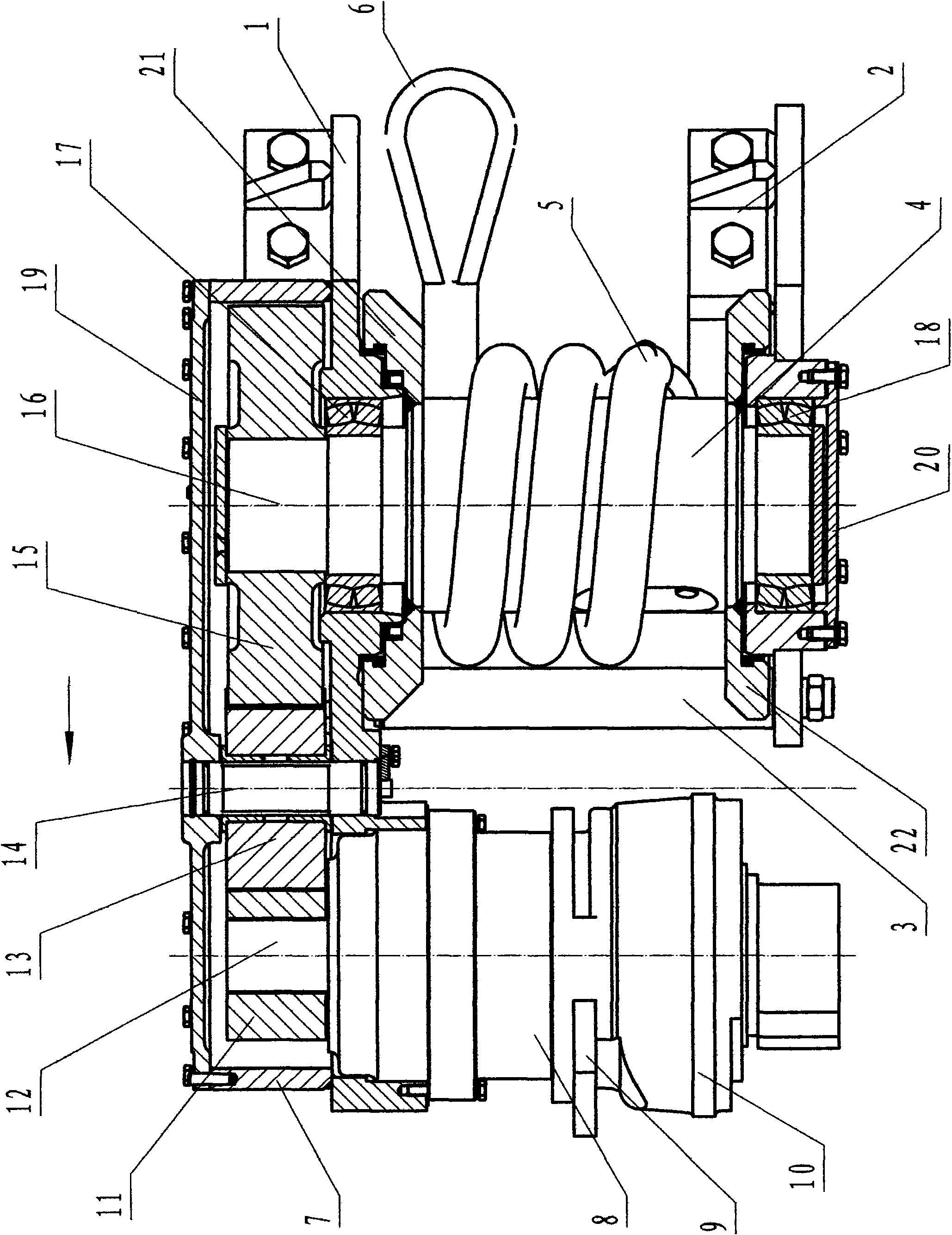 Vehicle-mounted explosion-proof hydraulic winch