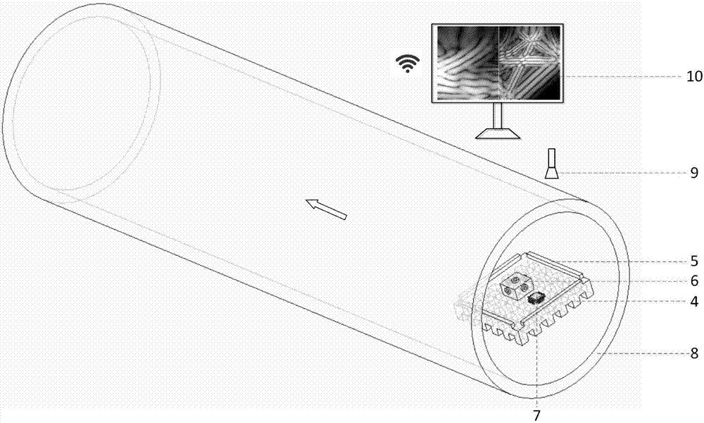 Intelligent soft robot for detecting interior wall defects in narrow space