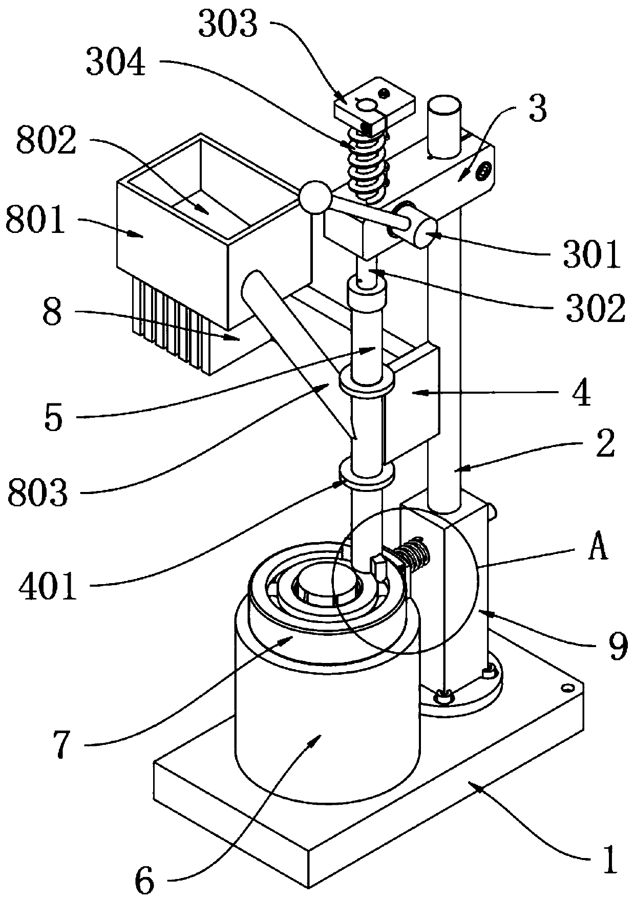 Bearing assembly device capable of automatically assembling rolling ball