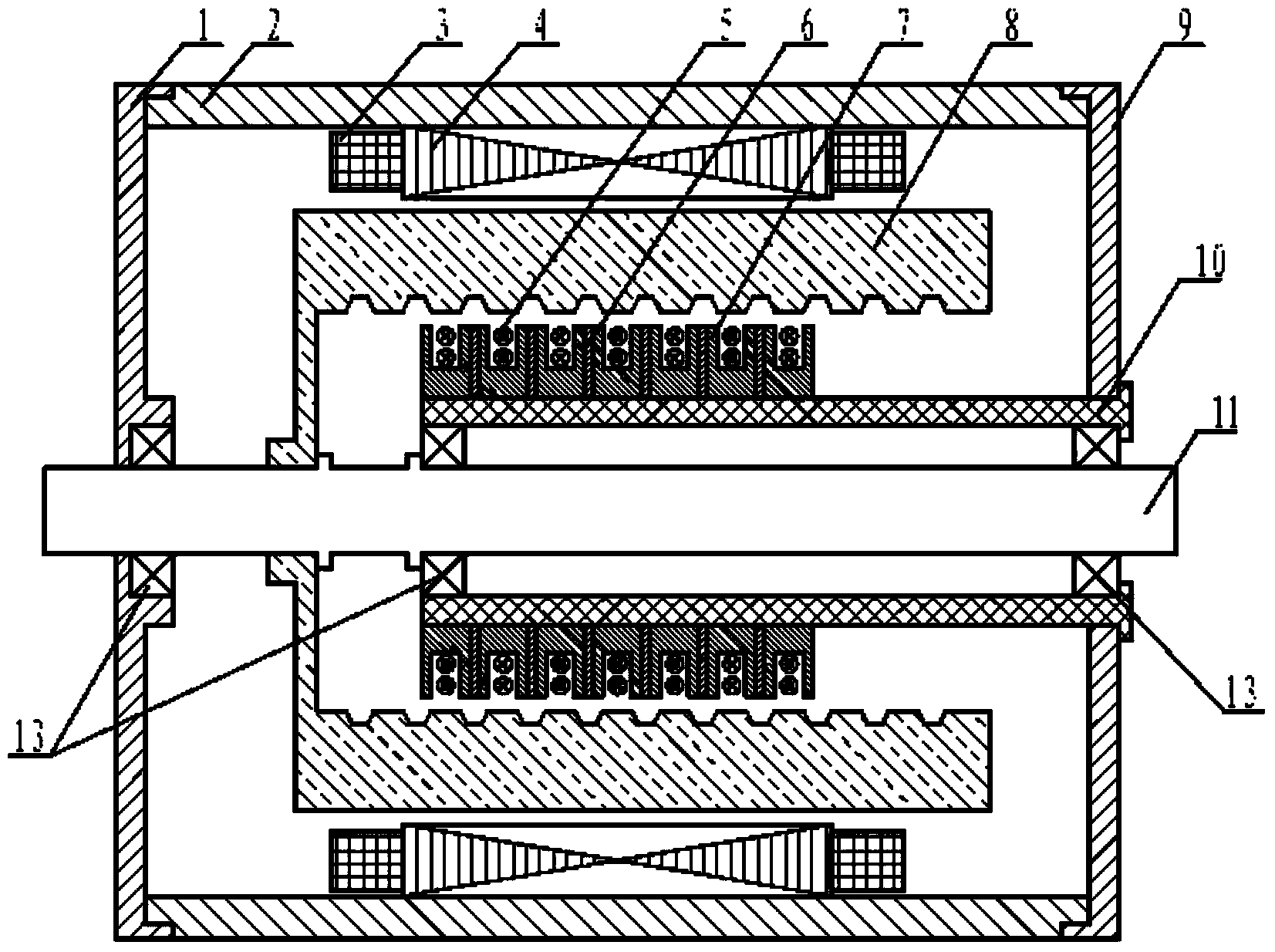 Linear rotation permanent magnet motor