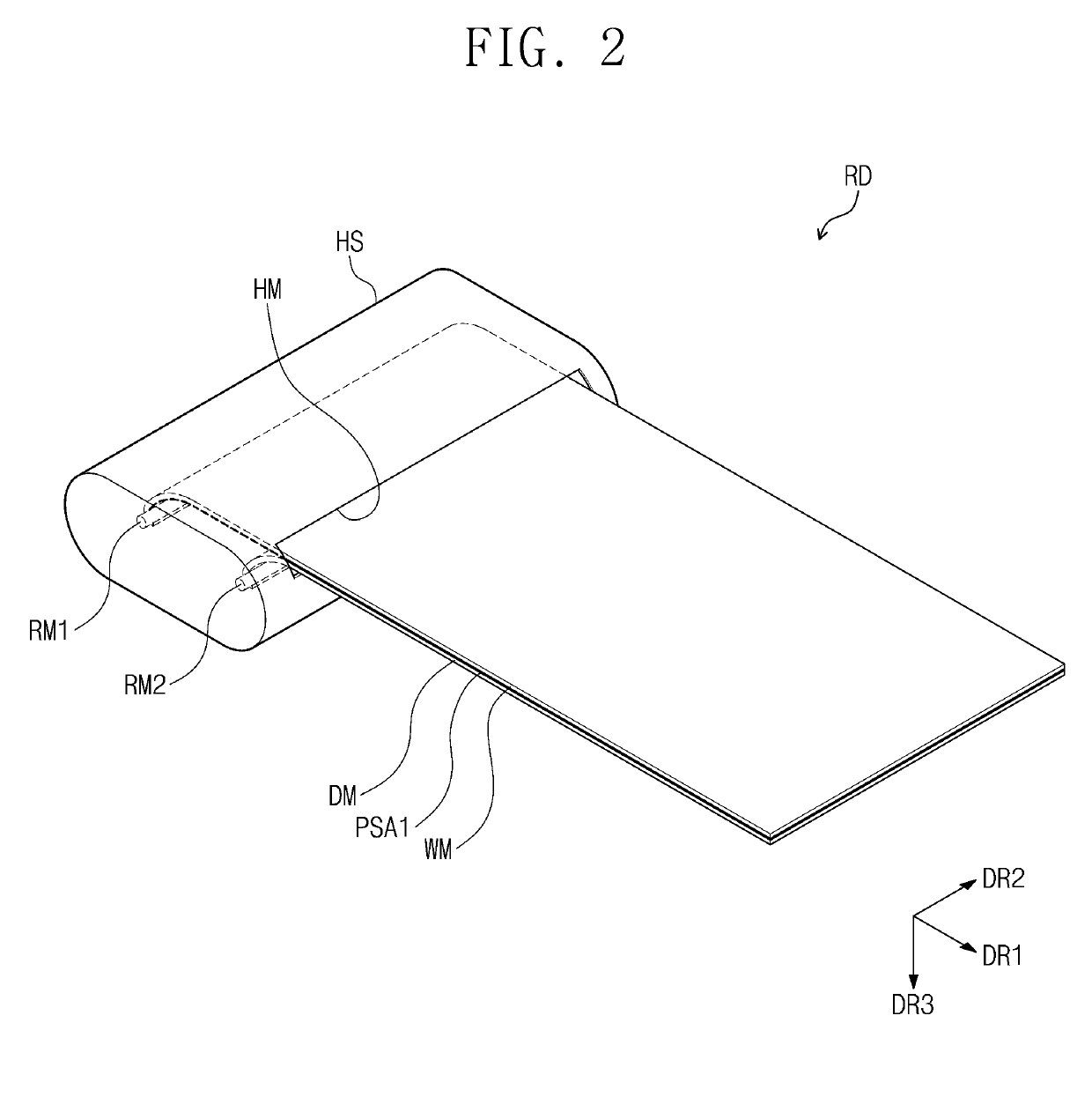 Rollable display device