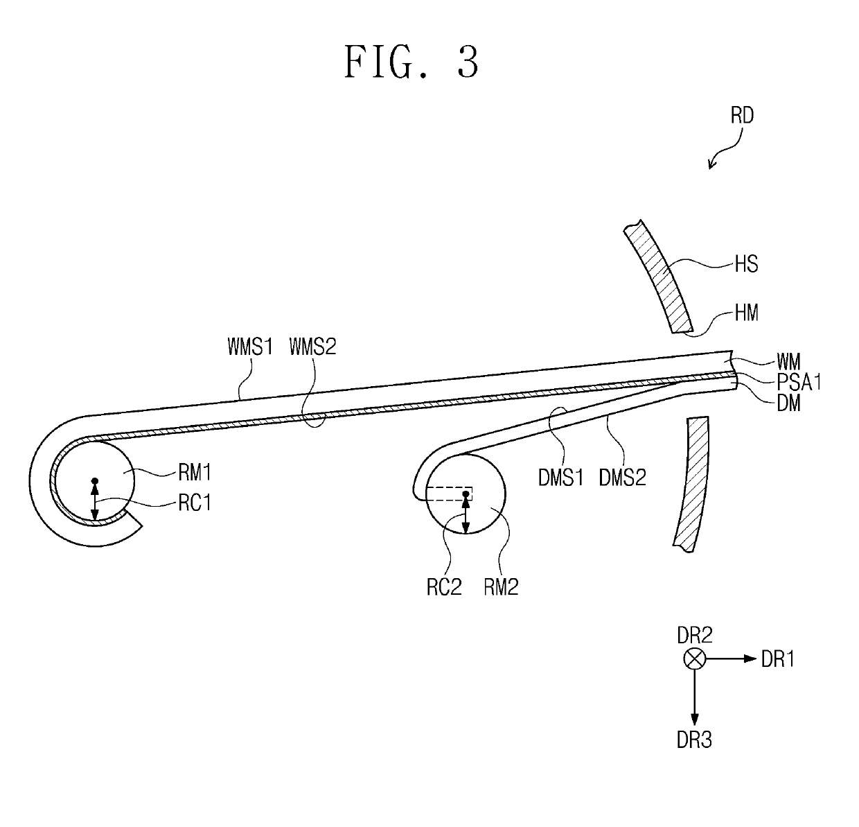 Rollable display device