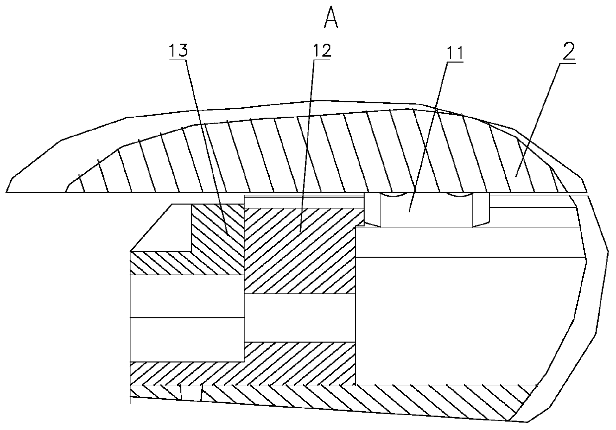 Multi-freedom-degree constraint auxiliary supporting device for reverse guided missile launching