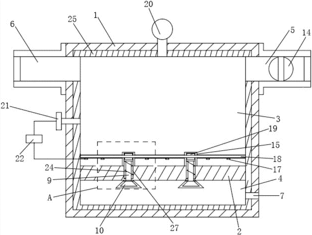 Engine plateau air inlet simulation device