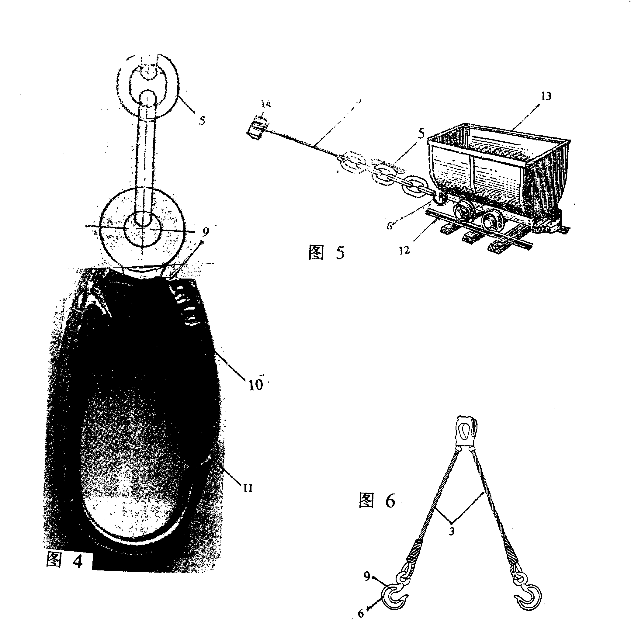 Hoist hook device for tower crane and winch