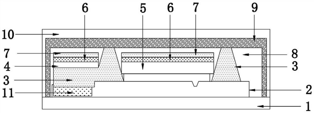 Manufacturing method and detection method of thin film packaging Test key