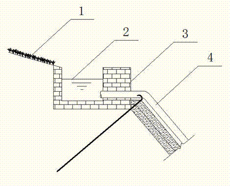 Ecological restoration structured approach for unstable earth and rockfill side slope