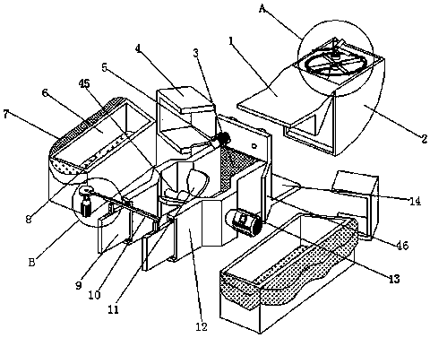 Self-suction type water surface floating object cleaning structure and using method thereof