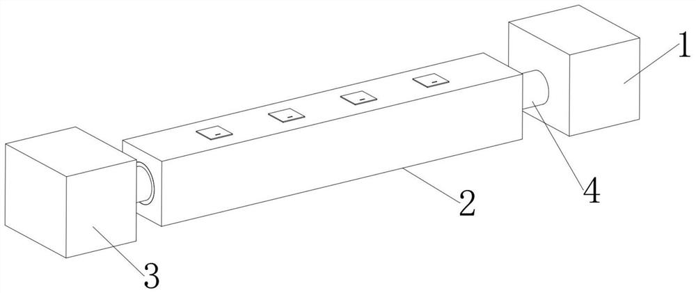 A molding die for plastic drainage pipes