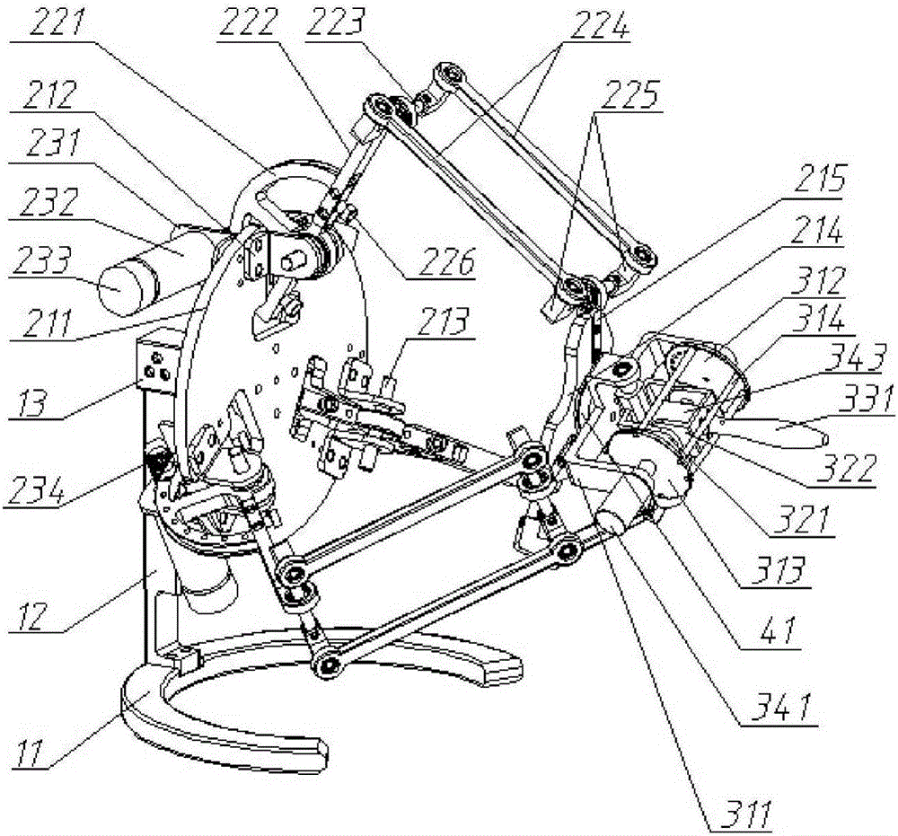 Series-parallel 6-degree-of-freedom force feedback mechanical arm