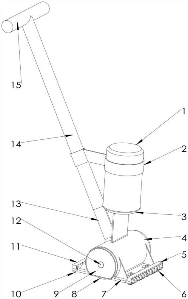 A road crack treatment device