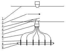 Cotton suction branch pipe of spinning frame