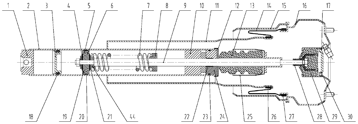 A single-tube hydraulic shock absorber with a highly adaptive system and method thereof