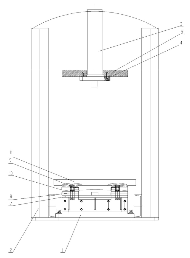 Hydraulic type portal frame