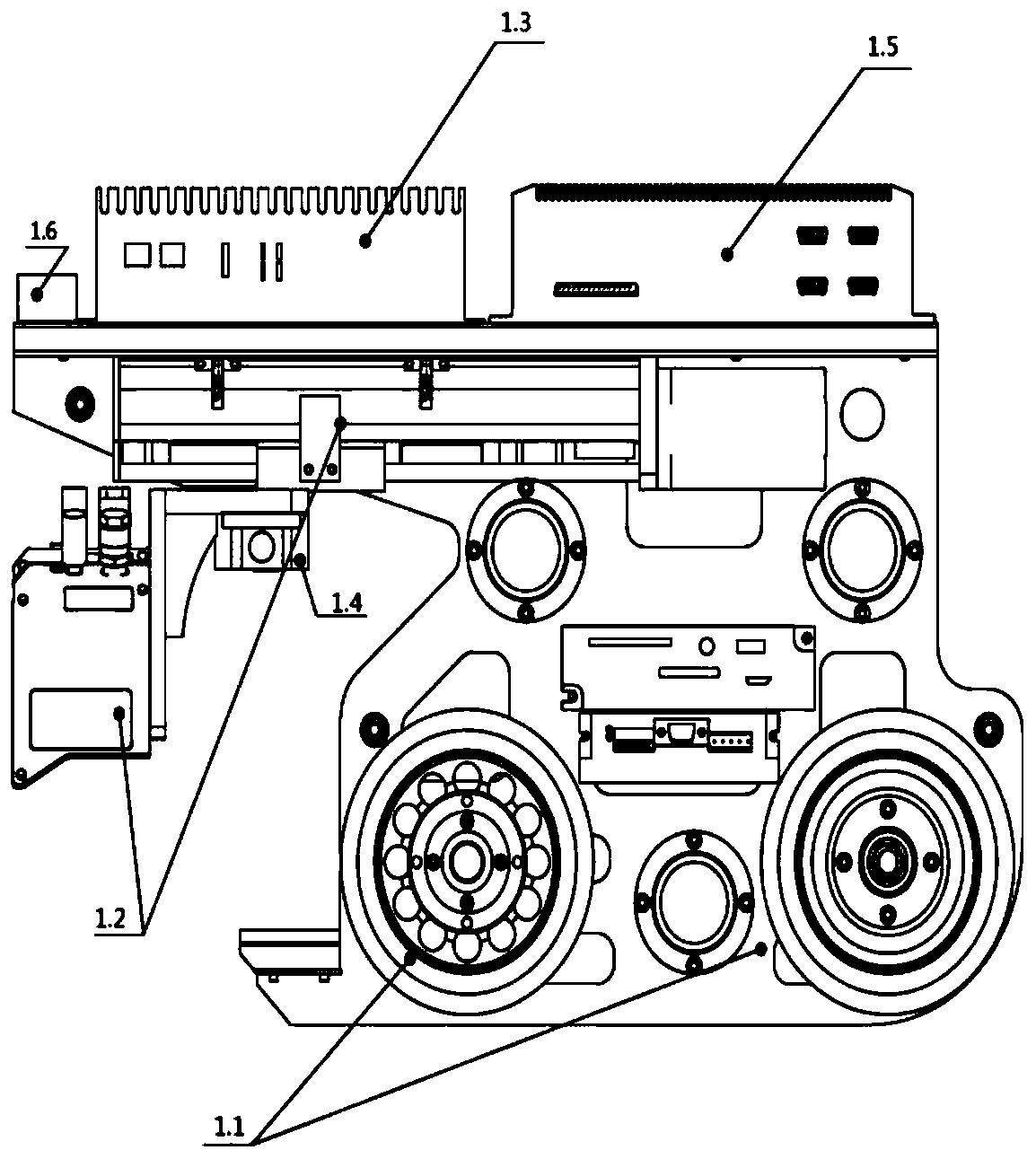 Portable modular self-correcting rail three-dimensional detection system