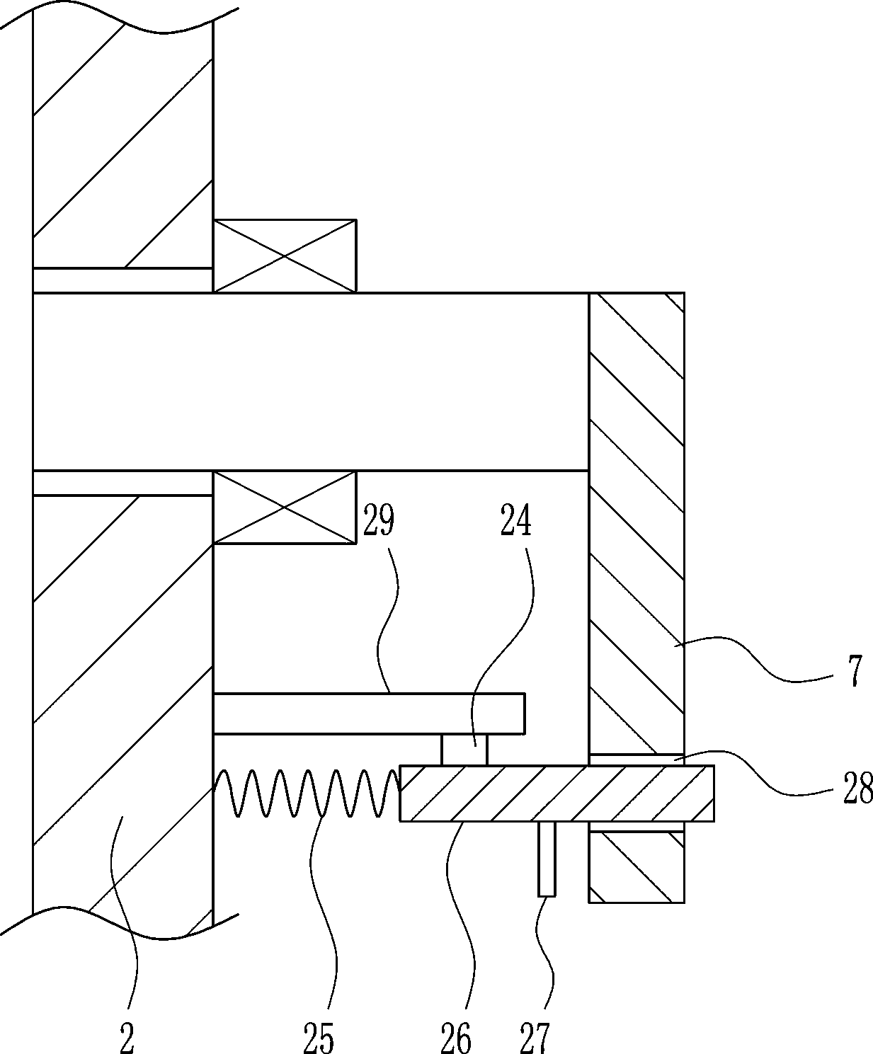 An agricultural bean beaning device