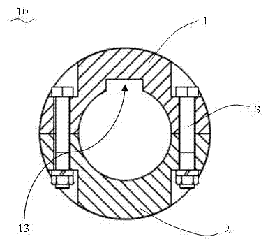 Coupler for clamping shell