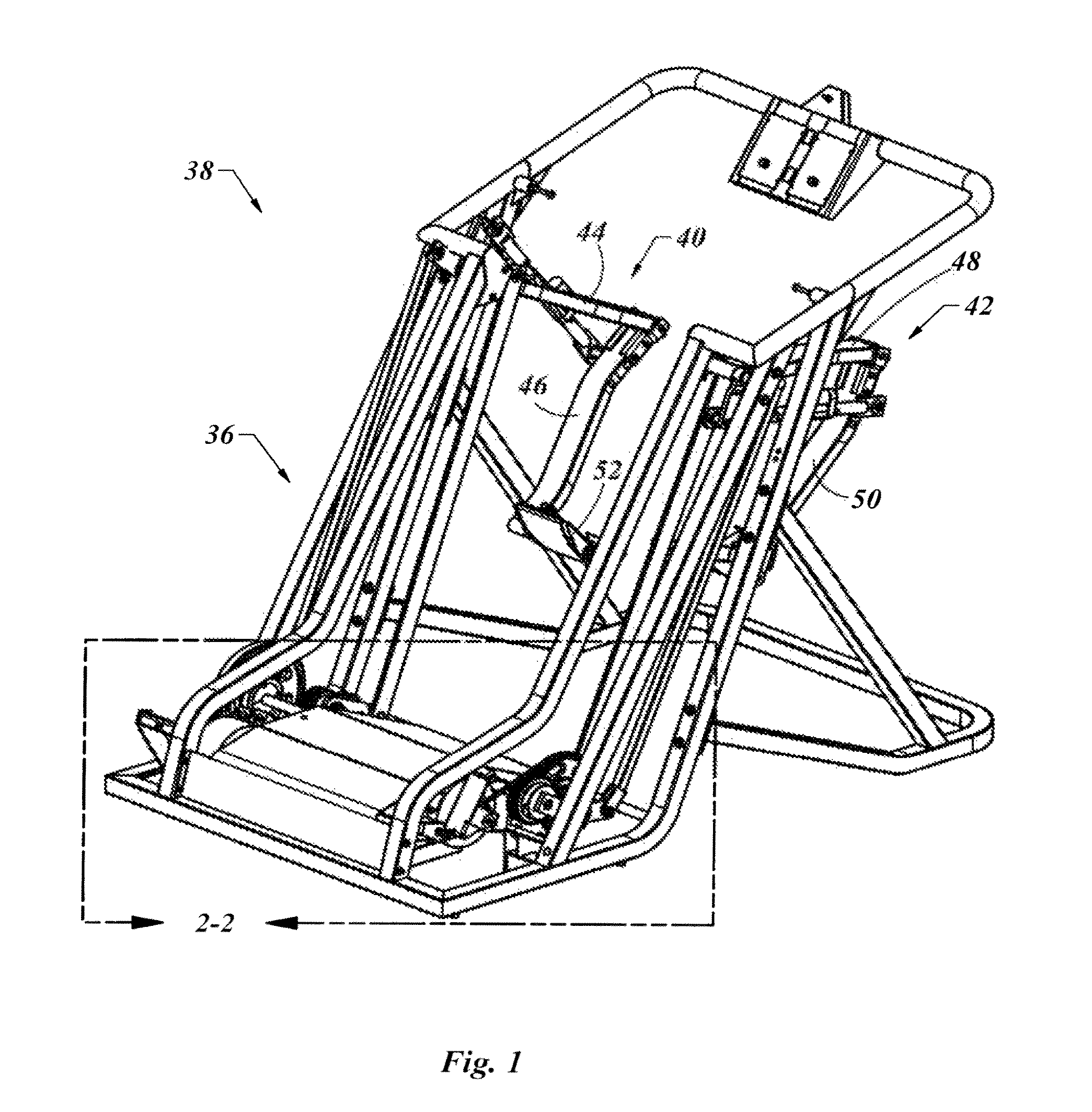 Exercise device with varied gait movements