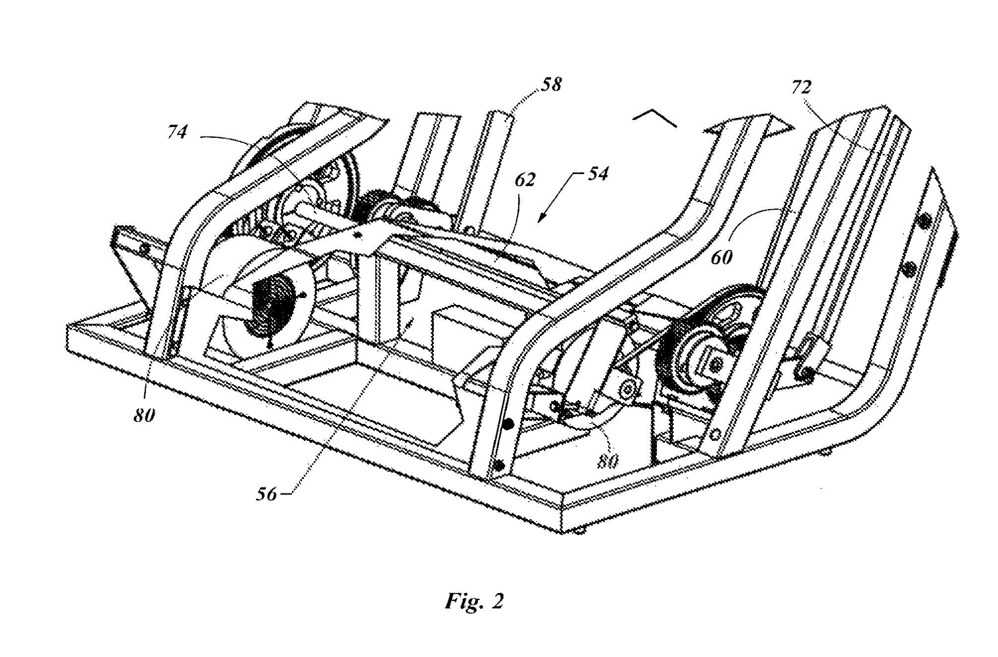 Exercise device with varied gait movements