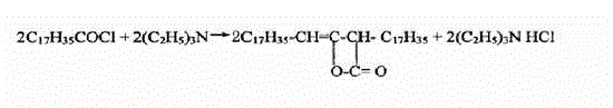 Method for recycling crude product triethylamine in AKD (alkyl ketene dimer) production