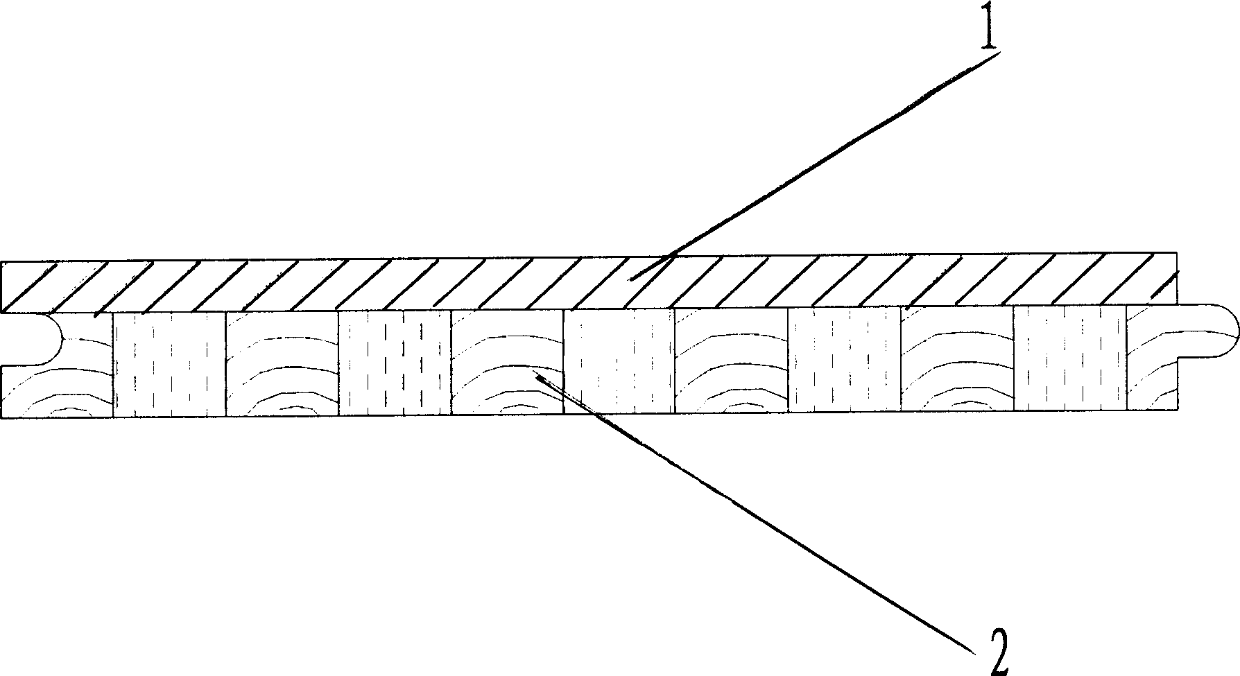 Solid wood composite floor fit for geothermal heat and manufacturing method thereof