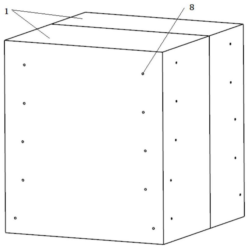 Resin-sand combined mold protection device and method