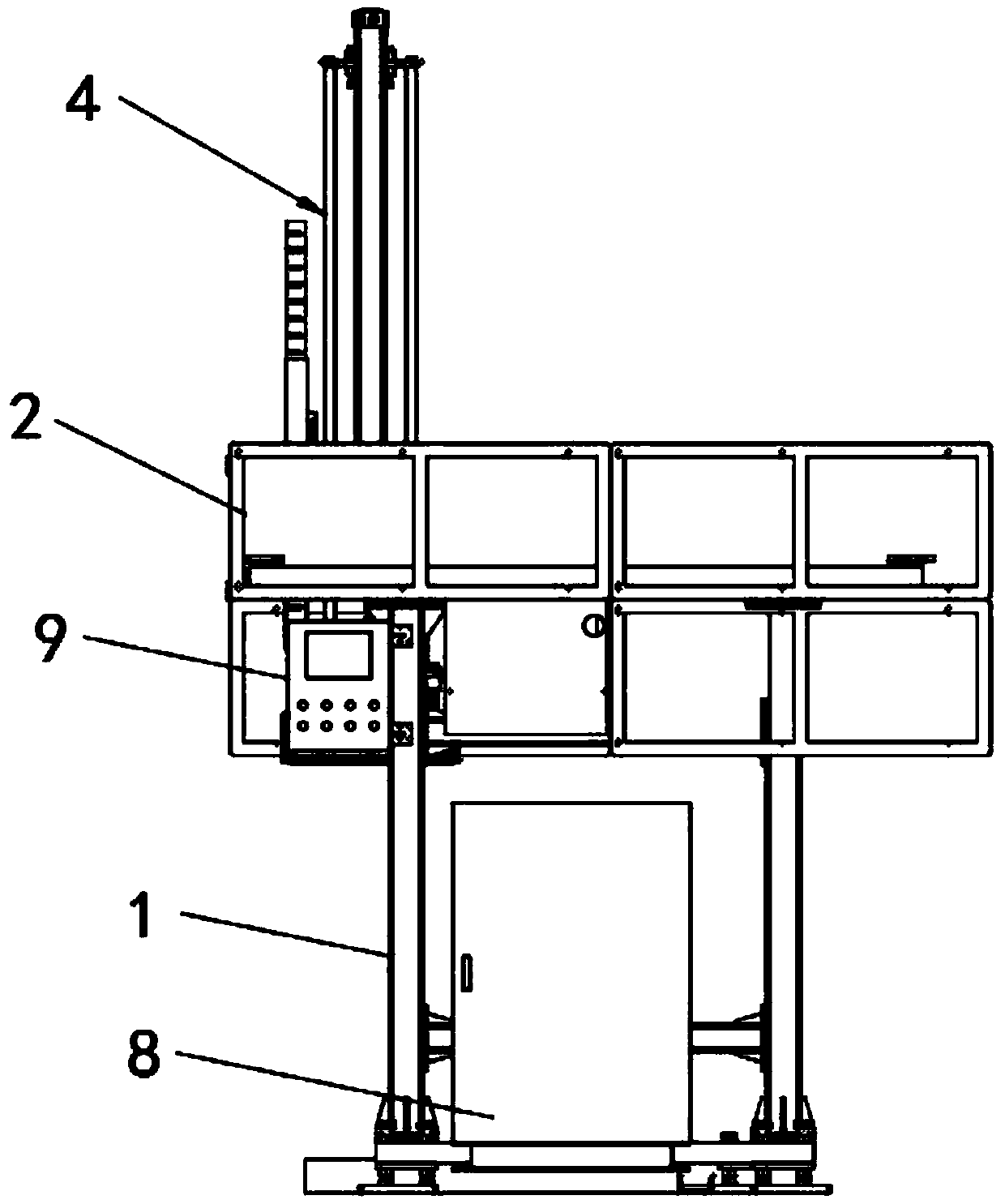 Automatic stacking equipment used for automotive batteries