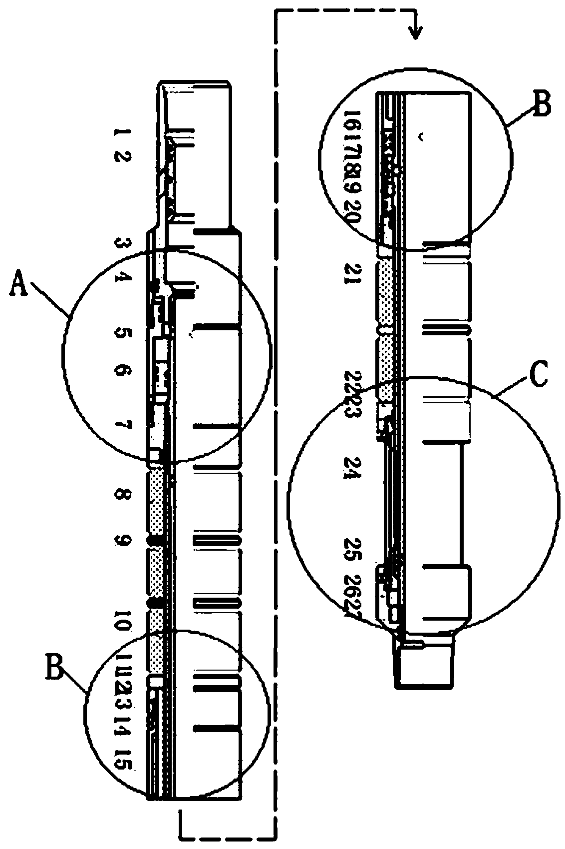 Double-rubber-barrel packer