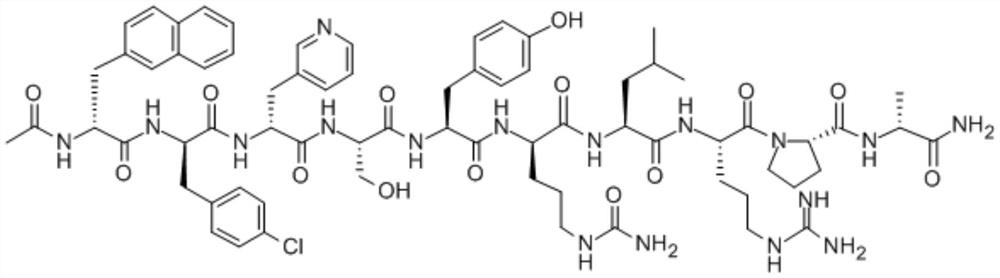 A kind of purification method of cetrorelix