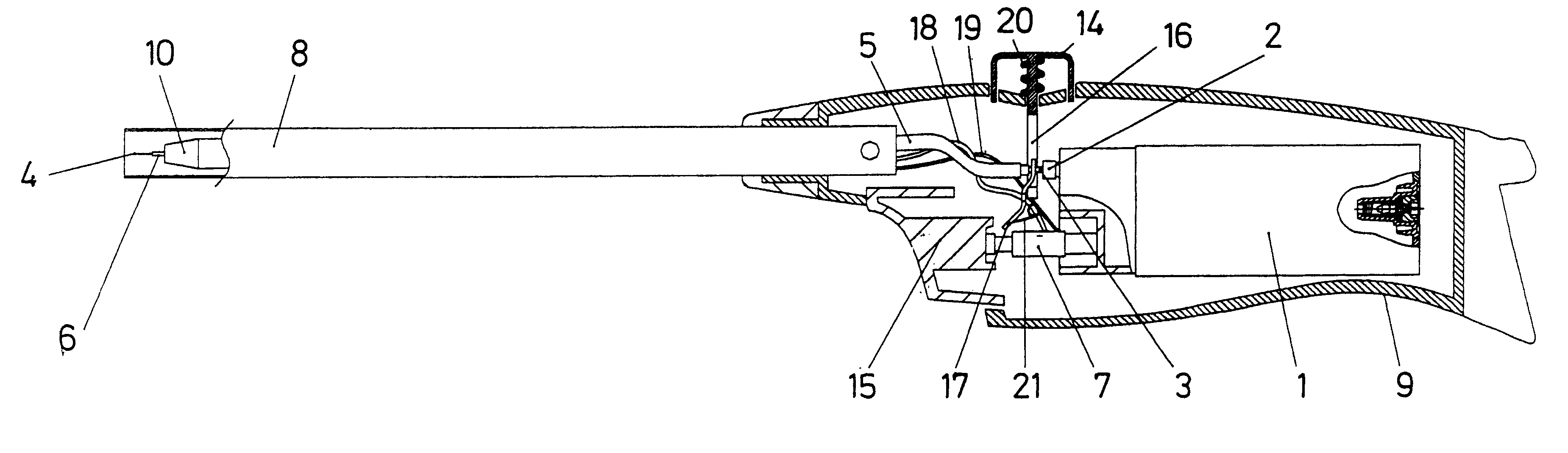 Household lighter with piezoelectric ignition mechanism