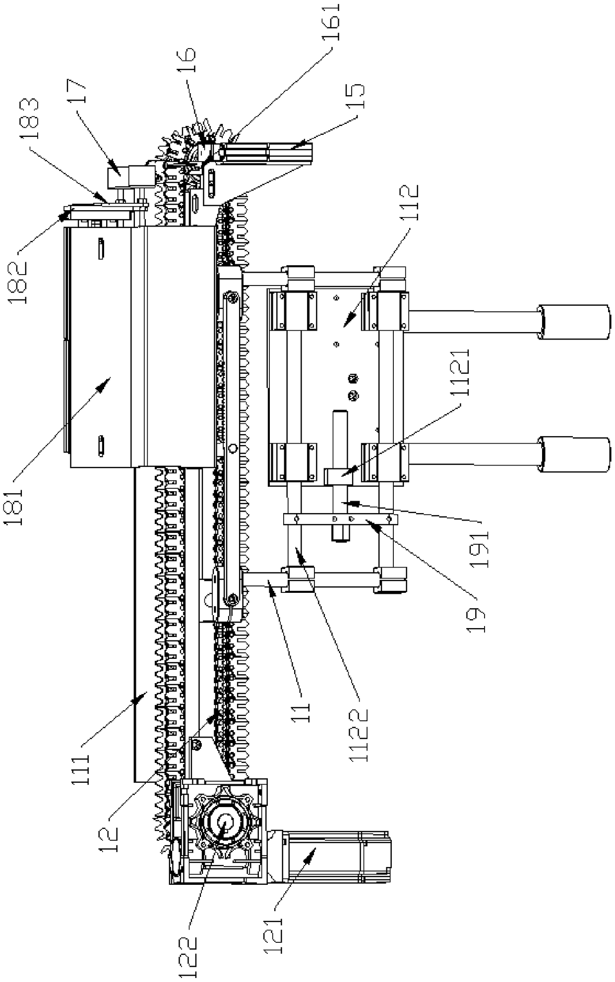 Feeding device for tableware polishing