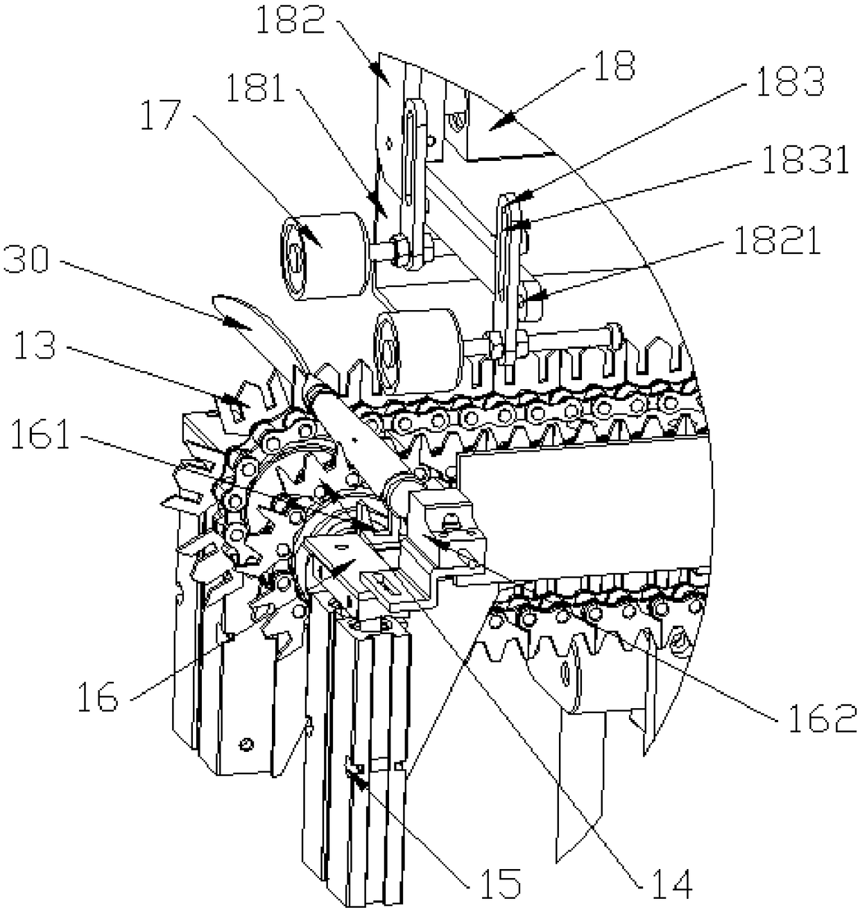 Feeding device for tableware polishing