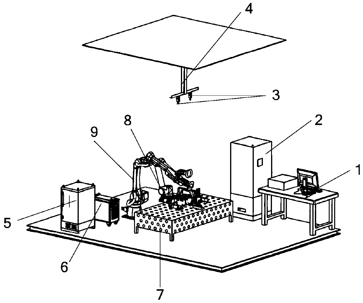 Flexible welding robot system and welding method thereof