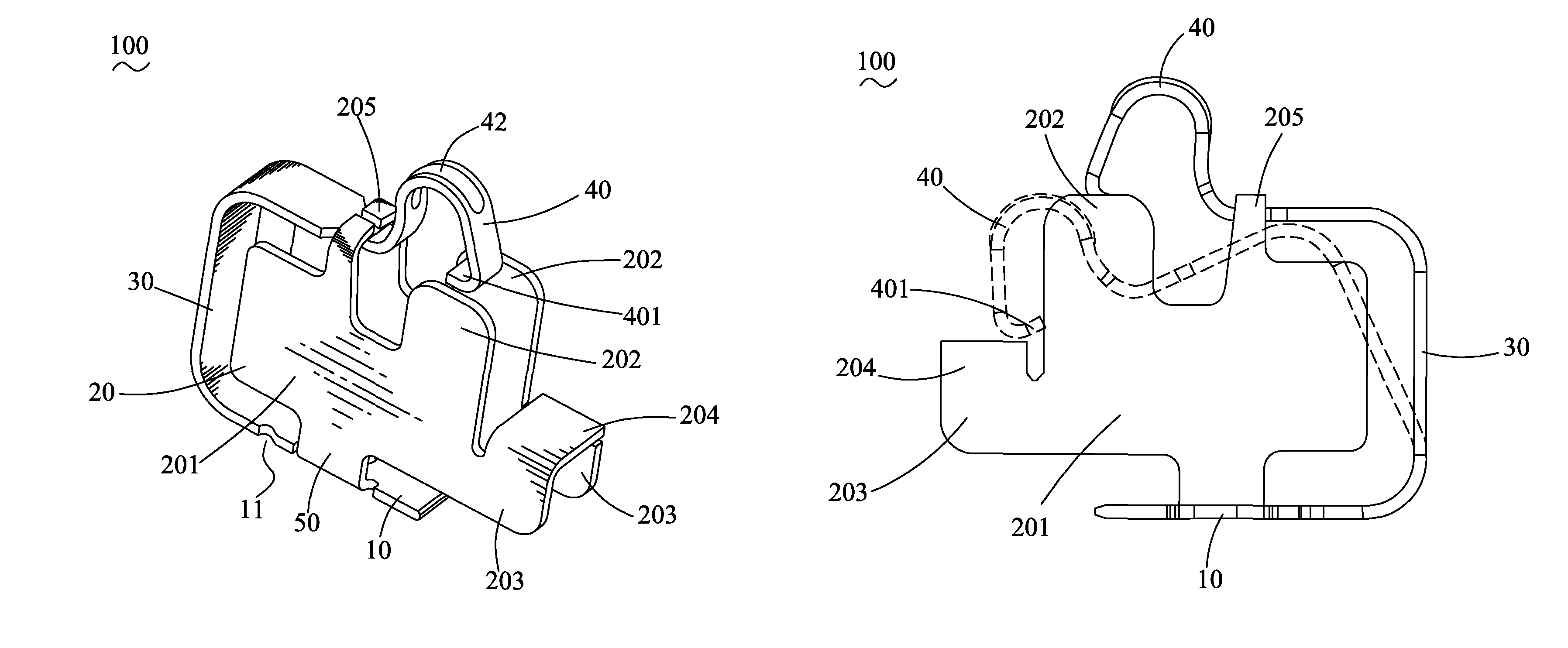 Contacting terminal