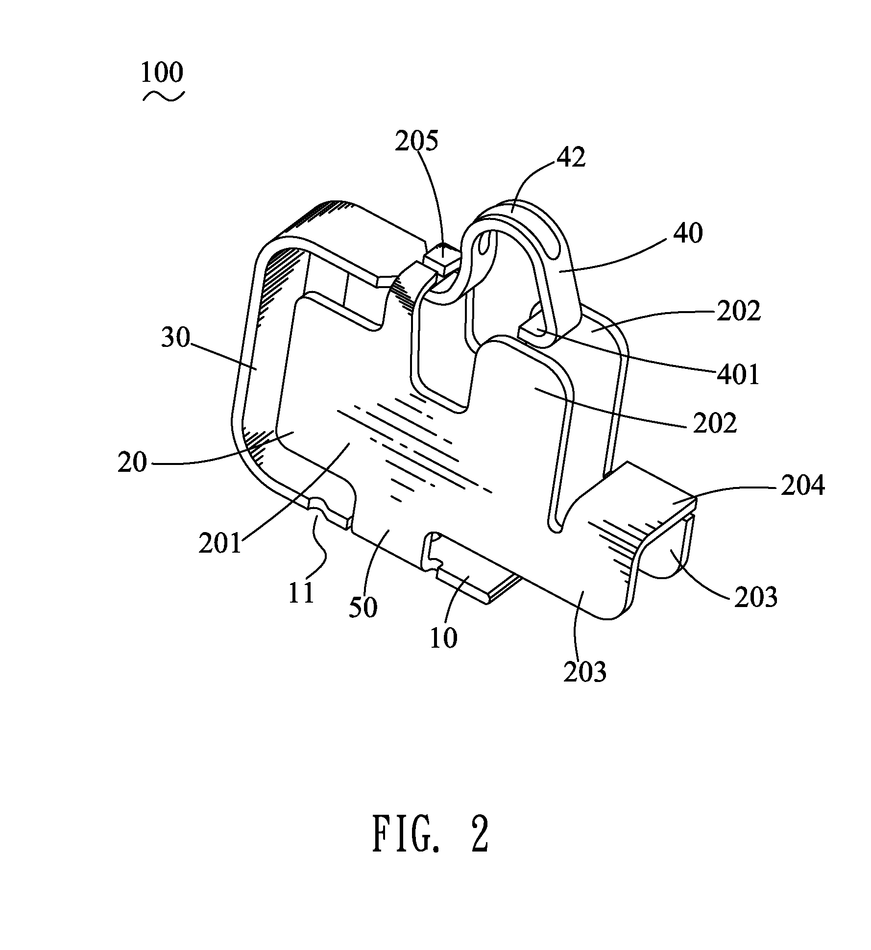 Contacting terminal