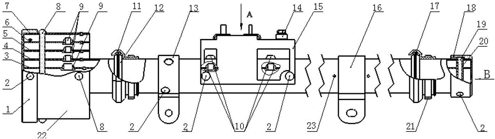 Capacitance type oil level measuring transducer