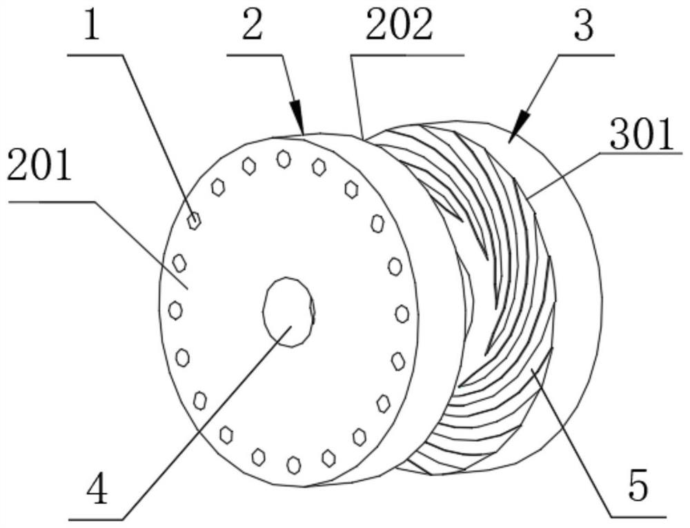 Axial small-hole normal-pressure water supply dynamic-static pressure spiral groove thrust bearing