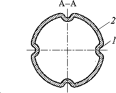 Field synergy effect-based cracking furnace tube