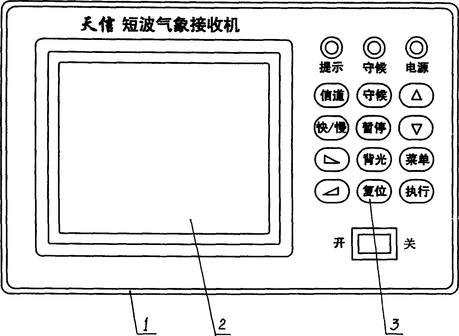 Shortwave meteorological data transmission method and transmission system