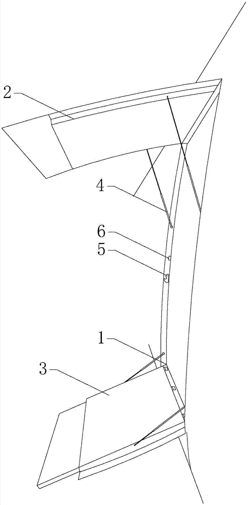 Wingspan emergency escape door for large and medium buses